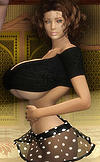 Interacial 3D toon threesome