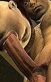 Hot young thing sucks massive dick