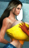 Chicks size up each other's knockers