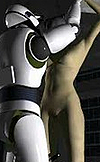 Robots hunt down naked girl