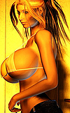 Hot 3D big boob nympho
